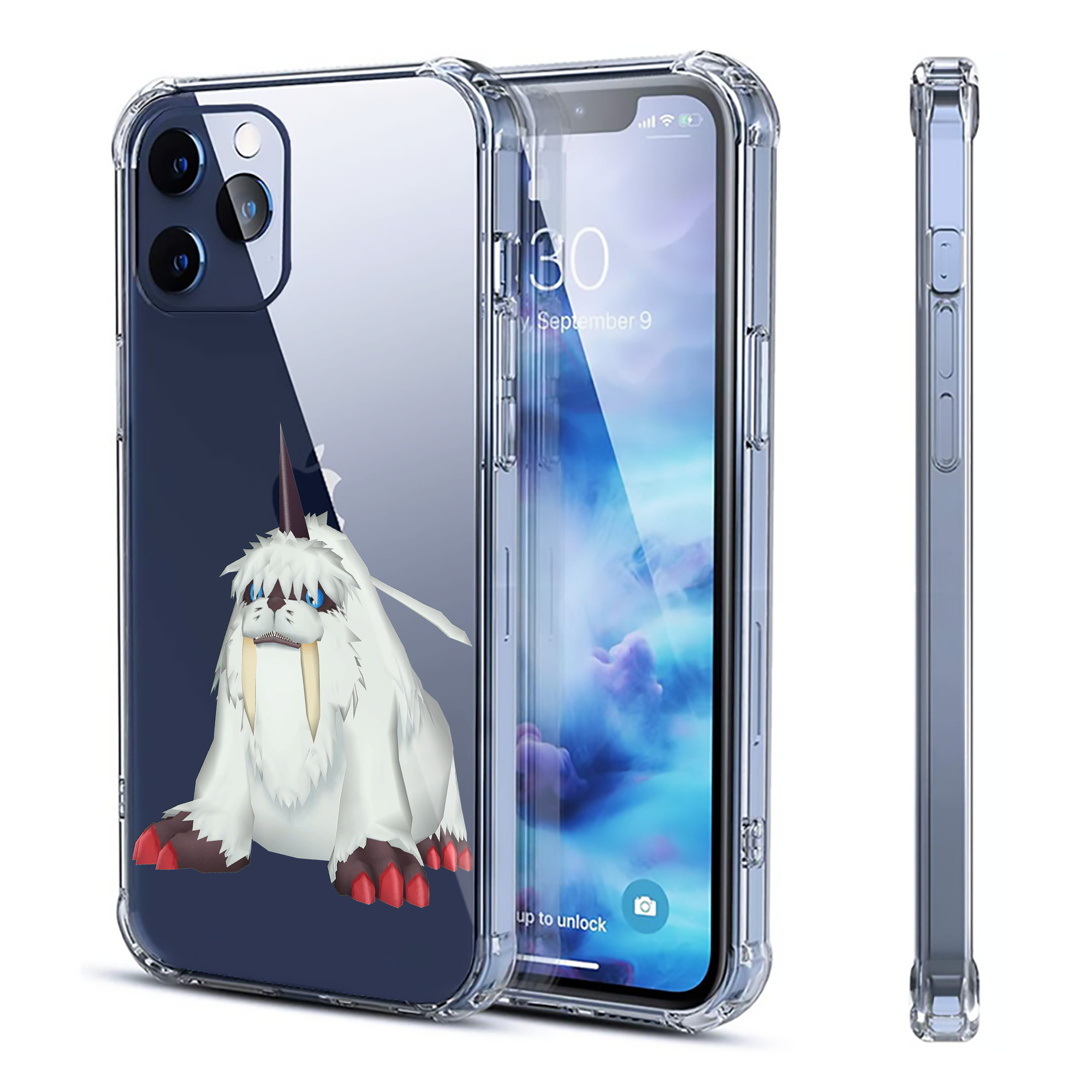 （画像用） Digimon デジタルモンスター/デジモン 【iPhone 12シリーズ対応】透明スマホケース（クリアソフトケース）